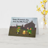 Happy St. Patr. Karte (Gelbe Blume)