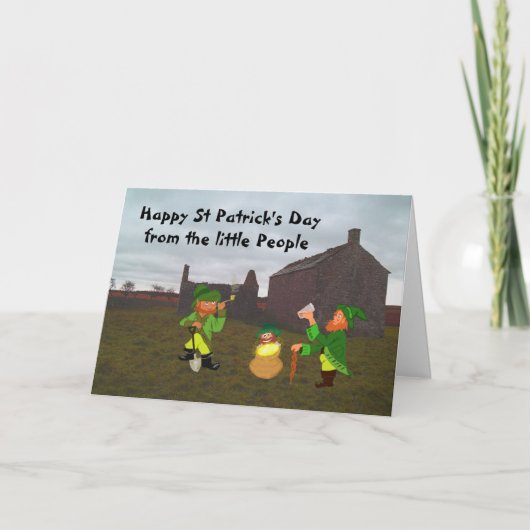 Happy St. Patr. Karte (Vorderseite)