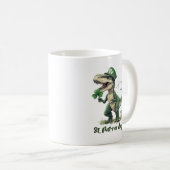 Happy St. PatREX Day Dinosaurier st. Patrick's Day Kaffeetasse (VorderseiteRechts)