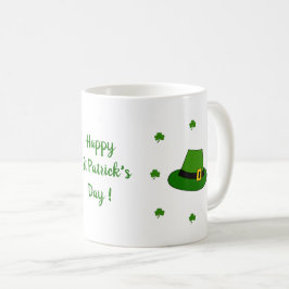 Happy St Patri Minimalistische Niedliche Kaffee Ta Kaffeetasse