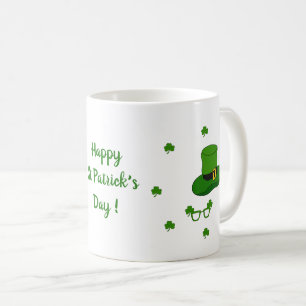 Happy St Patri Minimalistische Niedliche Kaffee Ta Kaffeetasse