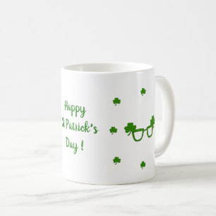 Happy St Patri Minimalistische Niedliche Kaffee Ta Kaffeetasse