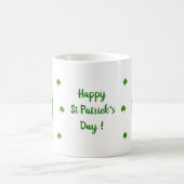 Happy St Patri Minimalistische Niedliche Kaffee Ta Kaffeetasse (Mittel)