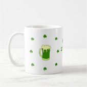 Happy St Patri Minimalistische Niedliche Kaffee Ta Kaffeetasse (Links)