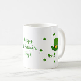 Happy St Patri Minimalistische Niedliche Kaffee Ta Kaffeetasse
