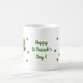 Happy St Patri Minimalistische Niedliche Kaffee Ta Kaffeetasse (Mittel)