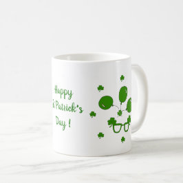Happy St Patri Minimalistische Niedliche Kaffee Ta Kaffeetasse