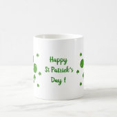 Happy St Patri Minimalistische Niedliche Kaffee Ta Kaffeetasse (Mittel)