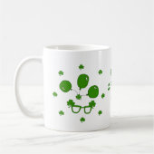 Happy St Patri Minimalistische Niedliche Kaffee Ta Kaffeetasse (Links)