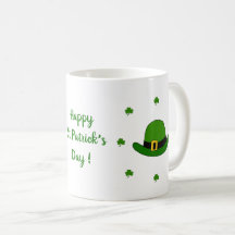 Happy St Patri Minimalistische Niedliche Kaffee Ta