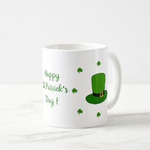 Happy St Patri Minimalistische Niedliche Kaffee Ta Kaffeetasse