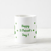 Happy St Patri Minimalistische Niedliche Kaffee Ta Kaffeetasse (Mittel)