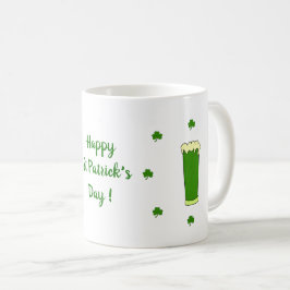Happy St Patri Minimalistische Niedliche Kaffee Ta Kaffeetasse