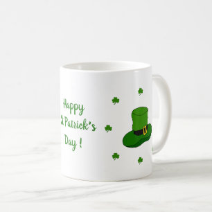 Happy St Patri Minimalistische Niedliche Kaffee Ta Kaffeetasse
