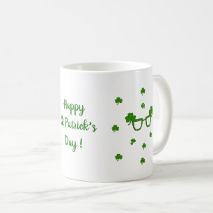 Happy St Patri Minimalistische Niedliche Kaffee Ta Kaffeetasse