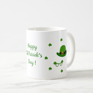 Happy St Patri Minimalistische Niedliche Kaffee Ta Kaffeetasse