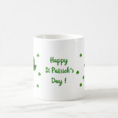 Happy St Patri Minimalistische Niedliche Kaffee Ta Kaffeetasse (Mittel)