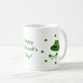 Happy St Patri Minimalistische Niedliche Kaffee Ta Kaffeetasse