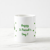 Happy St Patri Minimalistische Niedliche Kaffee Ta Kaffeetasse (Mittel)