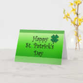 Happy St. Patrick's Day Karte (Gelbe Blume)