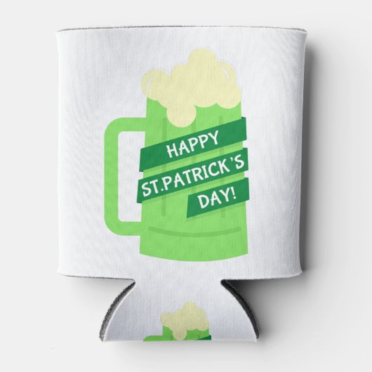 Happy-st-Patrick-Bier Dosenkühler (Vorderseite)