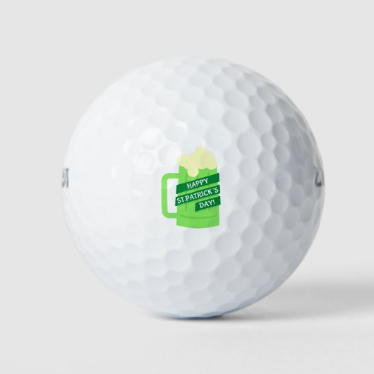 Happy-st-Patrick-Bier Golfball (Vorderseite)
