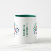 Happy St. Patrick Day Gnomest Rainbow Clover Tasse (Zentrum)