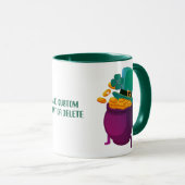Happy St Patrick Day Hat Leprechaun Shamrok Tasse (VorderseiteRechts)