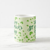 Happy-st-Patrick-Day-Kleeblatt Kaffeetasse (Mittel)