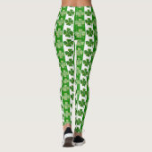 Happy St. Patrick' Day Kleeblatts Leggings (Rückseite)