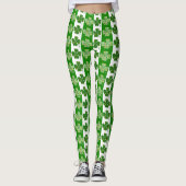 Happy St. Patrick' Day Kleeblatts Leggings (Vorderseite)