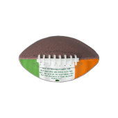 Happy St. Patrick Irish Blessing Flag Kleeblatt Football (Vorderseite)