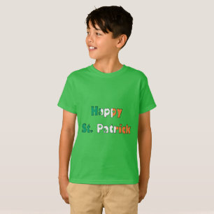 Happy St. Patrick Irish Flag Farbe Typografie T-Shirt