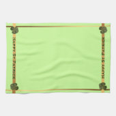 Happy St Patrick R4 Blätter Clover Kitchen Handtuc Geschirrtuch (Horizontal)