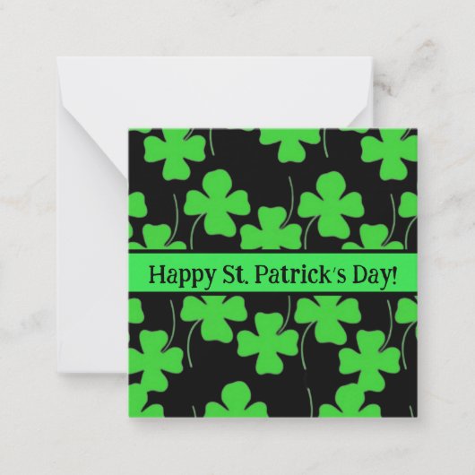 Happy st Patrick’s day cards, cute, stock up! Note Mitteilungskarte (Vorderseite)