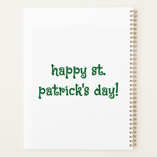 Happy St. Patrick’s Day – Classic Irish Celebratio Planer (Rückseite)