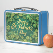 Happy St. Patrick’s Day Clover Design Metall Brotdose (Beispiel)