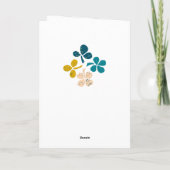 Happy St. Patrick`s Day Clover Kleeblatt Zeichnend Karte (Rückseite)