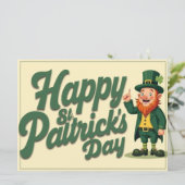 Happy St. Patrick’s Day Cute Leprechaun (Stehend Vorderseite)
