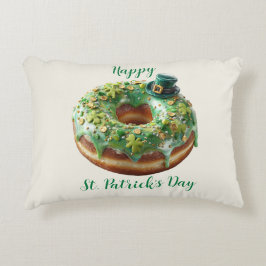 Happy St. Patrick’s Day Donut with Leprechaun Hat Dekokissen