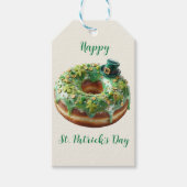 Happy St. Patrick’s Day Donut with Leprechaun Hat Geschenkanhänger (Vorderseite)