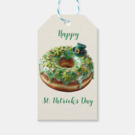 Happy St. Patrick’s Day Donut with Leprechaun Hat Geschenkanhänger