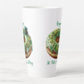 Happy St. Patrick’s Day Donut with Leprechaun Hat Milchtasse (Vorderseite)
