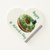 Happy St. Patrick’s Day Donut with Leprechaun Hat Notizblock (Rückseite)