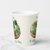 Happy St. Patrick’s Day Donut with Leprechaun Hat Pappbecher (Rechts)