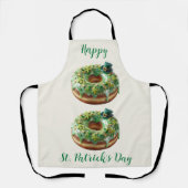 Happy St. Patrick’s Day Donut with Leprechaun Hat Schürze (Vorderseite)