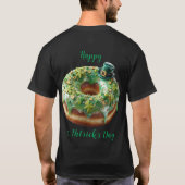 Happy St. Patrick’s Day Donut with Leprechaun Hat T-Shirt (Rückseite)