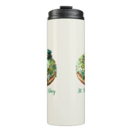 Happy St. Patrick’s Day Donut with Leprechaun Hat Thermosbecher