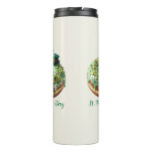 Happy St. Patrick’s Day Donut with Leprechaun Hat Thermosbecher (Rückseite)