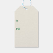 Happy St. Patrick’s Day Elegant Shamrock Geschenkanhänger (Rückseite)